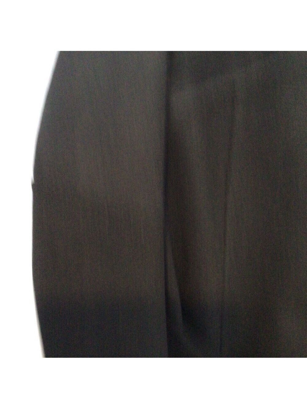 Athwab Black Long Belted Coat Removable Hood Full Zip Sz 40 Fits Like Small - Picture 5 of 11